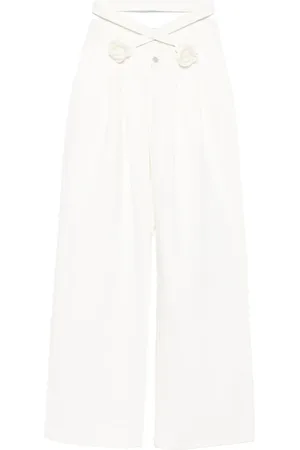 Seen Users Wrapped In Roses pleated trousers