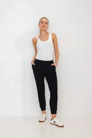 Flawless LEKKIE SPODNIE LENA CZARNE L
