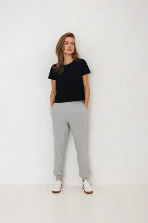 Flawless SPODNIE CELINE SZARY MELANŻ M