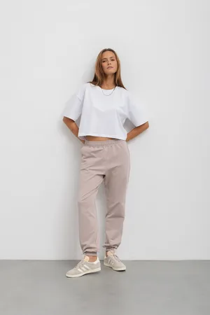 Flawless LEKKIE SPODNIE CELINE CAFFE LATTE XS