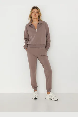 Flawless LEKKIE SPODNIE JOGGERS MOCHA MOUSSE XS