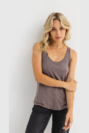 Flawless TOP VIKI MODAL CIEMNO LAWENDOWY XL