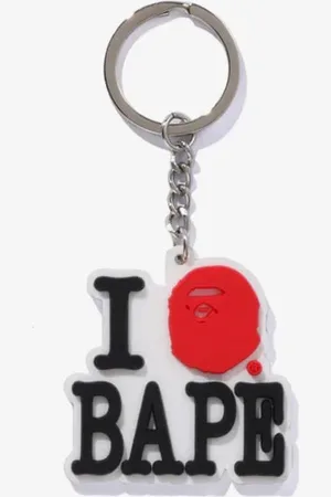 A Bathing Ape I Love Bape Keychain Universal