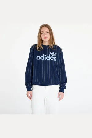 adidas Bluza adidas Pinstripe Graphic Sweatshirt / / Off White L