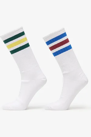 adidas Adidas 3 Stripes Ribbed Crew Socks 2-Pack / L