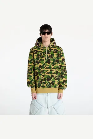 A Bathing Ape Bluza Abc Camo Shark Half Zip Pullover Hoodie M L