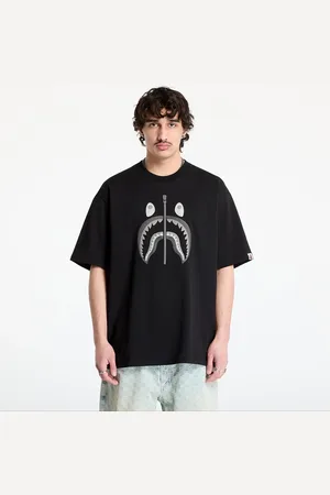 A Bathing Ape T-shirt Chain Stitch Shark Relaxed Fit Tee UNISEX L