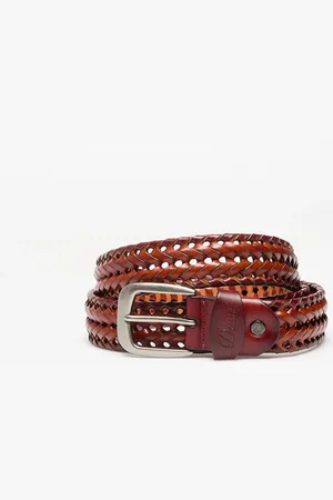 DIME Pasek Braided Leather Belt / L/XL