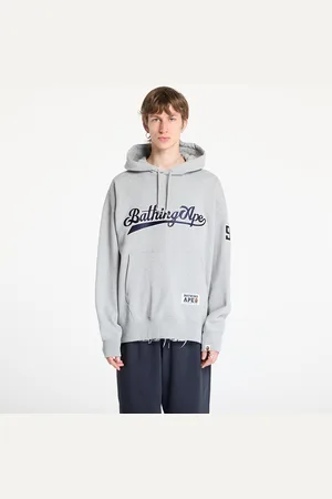 A Bathing Ape Bluza Baseball Logo Relaxed Fit Pullover Hoodie UNISEX L