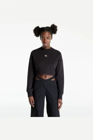 Calvin Klein Bluza Jeans Open Back Crew Neck L