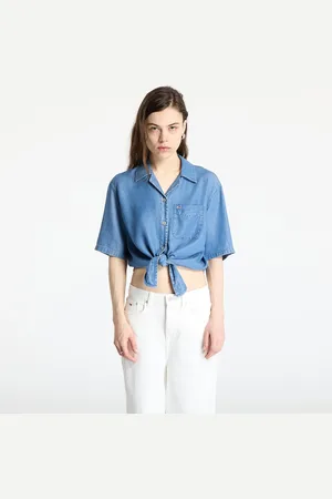 Tommy Hilfiger Koszula Tommy Jeans Chambray Tie Shortsleeve Shirt L
