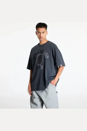 A Bathing Ape T-shirt Garment Dye College Relaxed Fit Tee L