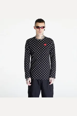Comme des Garçons T-shirt Heart Logo Long Sleeve Tee UNISEX L