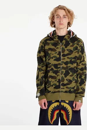 A Bathing Ape Bluza 1St Camo 2Nd Shark Full Zip Hoodie XXL