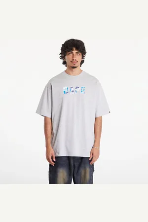 A Bathing Ape T-shirt Rhinestone Logo Relaxed Fit Short Sleeve Tee L