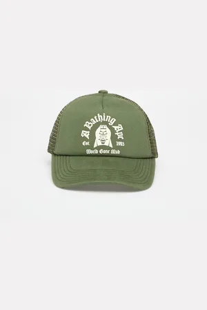 A Bathing Ape Czapka Logo Cotton Panel Mesh Cap Universal