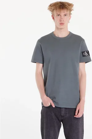 Calvin Klein T-shirt Jeans Waffle Cotton Badge T-Shirt S