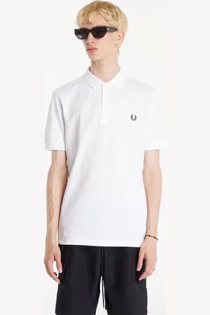 Fred Perry T-shirt Plain Polo Short Sleeve Tee L