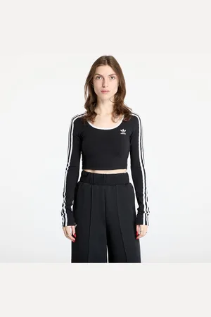 adidas Top adidas Adicolor 3 Stripes Long Sleeve Crop L