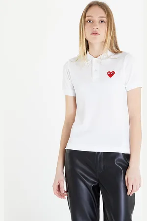 Comme des Garçons T-shirt Heart Logo Polo Short Sleeve Tee L
