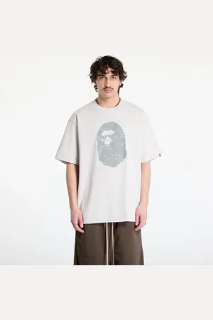 A Bathing Ape T-shirt Heavy Washed Ape Head Relaxed Fit Tee UNISEX L