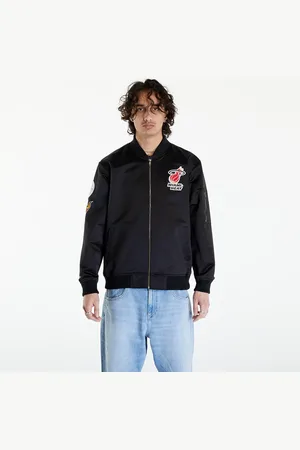 Mitchell & Ness Kurtka NBA Lightweight Satin Bomber Vintage Logo Heat L