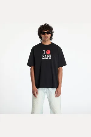 A Bathing Ape T-shirt Bape Logo Inside Out Relaxed Fit Tee UNISEX L