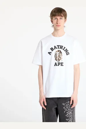 A Bathing Ape T-shirt Trial Camo College Tee UNISEX L