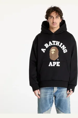 A Bathing Ape Bluza College Puffy Relaxed Fit Pullover Hoodie M M