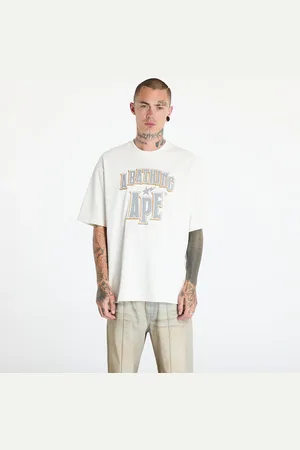 A Bathing Ape T-shirt Crack Print Pattern Logo Relaxed Fit Tee M