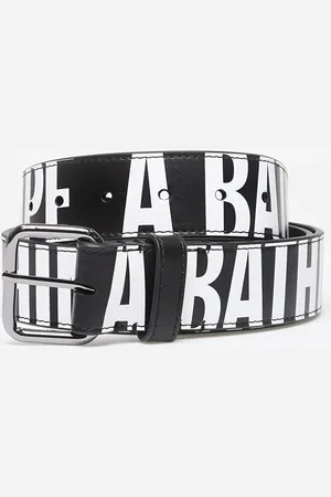 A Bathing Ape Pasek Debossed Logo Belt Universal