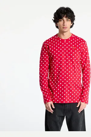 Comme des Garçons T-shirt Heart Logo Long Sleeve Tee UNISEX L