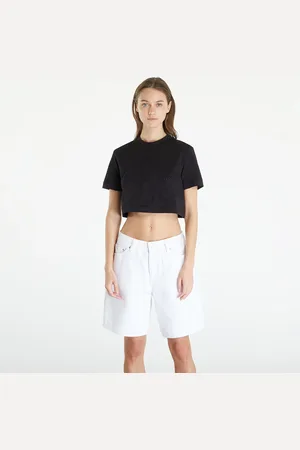 Calvin Klein T-shirt Jeans Premium Monologo Cropped T-Shirt L