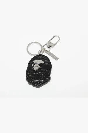 A Bathing Ape Ape Head Leather Key Chain Universal