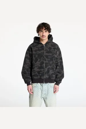 A Bathing Ape Bluza 1St Camo Heavy Wash Cropped Fit Zip Hoodie UNISEX M