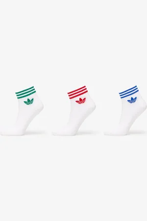 adidas Adidas Island Club Trefoil Ankle Socks 3-Pack / / Blue/ Green 35-38
