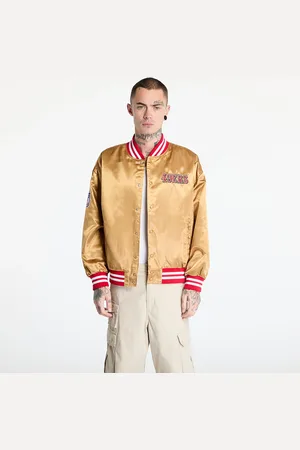 New Era Bomber San Francisco 49Ers NFL Beige Satin Bomber Jacket UNISEX / L