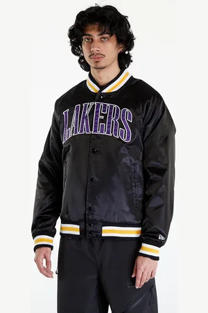 New Era Bomber LA Lakers NBA Applique Satin Bomber Jacket UNISEX / M