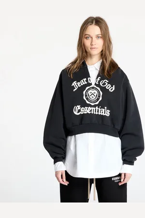 FEAR OF GOD Bluza Heavy Fleece Cropped V-Neck Hoodie L