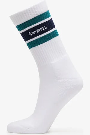 Sporty & Rich Serif Logo Striped Socks UNISEX / / Universal