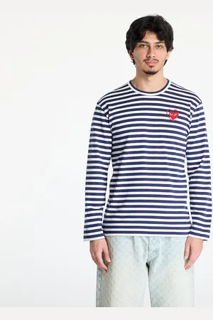 Comme des Garçons T-shirt Stripe Emblem x Metalstone Long Sleeve Tee UNISEX / L