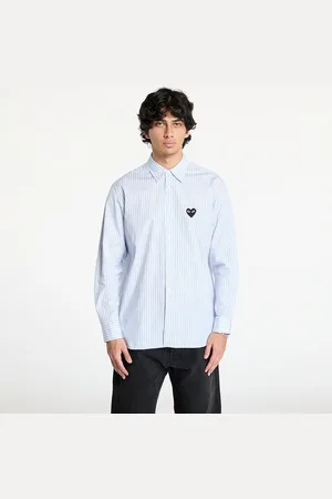 Comme des Garçons Koszula Black Heart Striped Shirt UNISEX / L