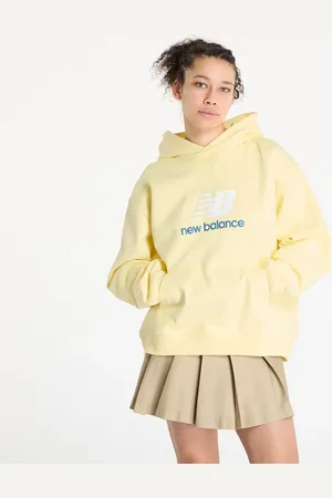 New Balance Bluza Athletics French Terry Logo Hoodie L