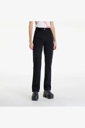 Calvin Klein Spodnie Jeans Woven Label High Rise Straight Pant L