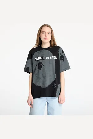 A Bathing Ape T-shirt Water Print Ape Head Relaxed Fit Tee UNISEX L