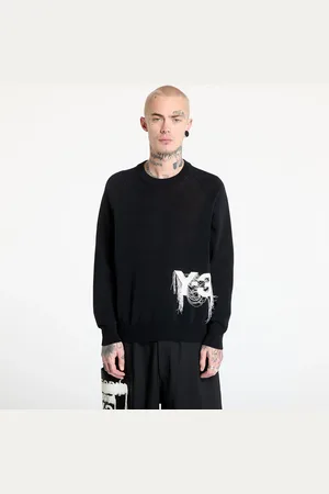 Y-3 Sweter Logo Knit Crew Sweatshirt UNISEX L