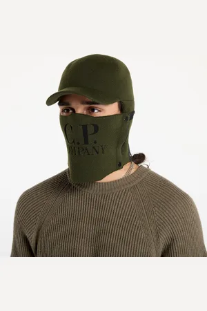 C.P. Company Extrafine Merino Wool Visor Neck Hat L