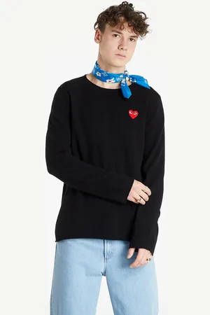 Comme des Garçons Sweter Red Heart Crewneck Jumper XXL