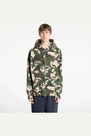 A Bathing Ape Bluza Map Camo Shark Relaxed Fit Full Zip Hoodie UNISEX L