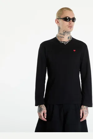 Comme des Garçons T-shirt Long Sleeve Small Red Emblem T-Shirt UNISEX XXL